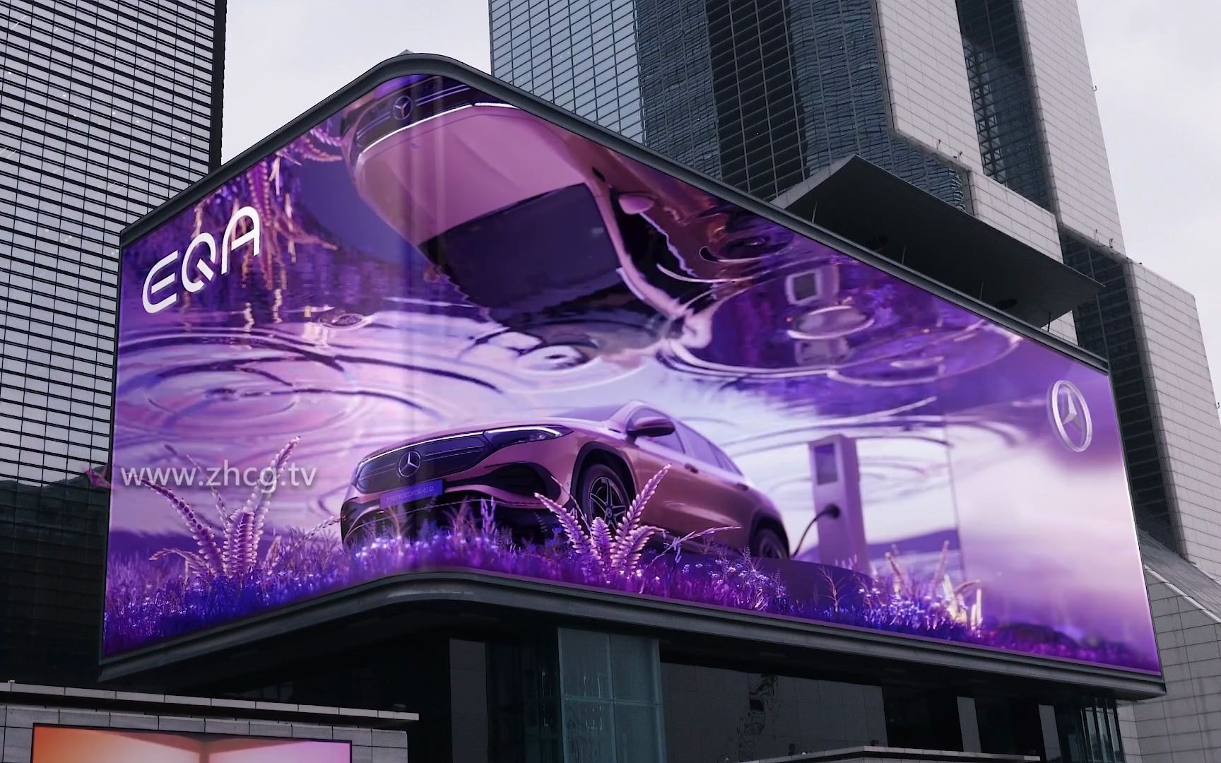 奔驰 汽车 展览展示 裸眼3d mercedes benz - the new eqa launch