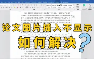 Download Video: 毕业论文图片插入了，但却没显示，要如何解决？