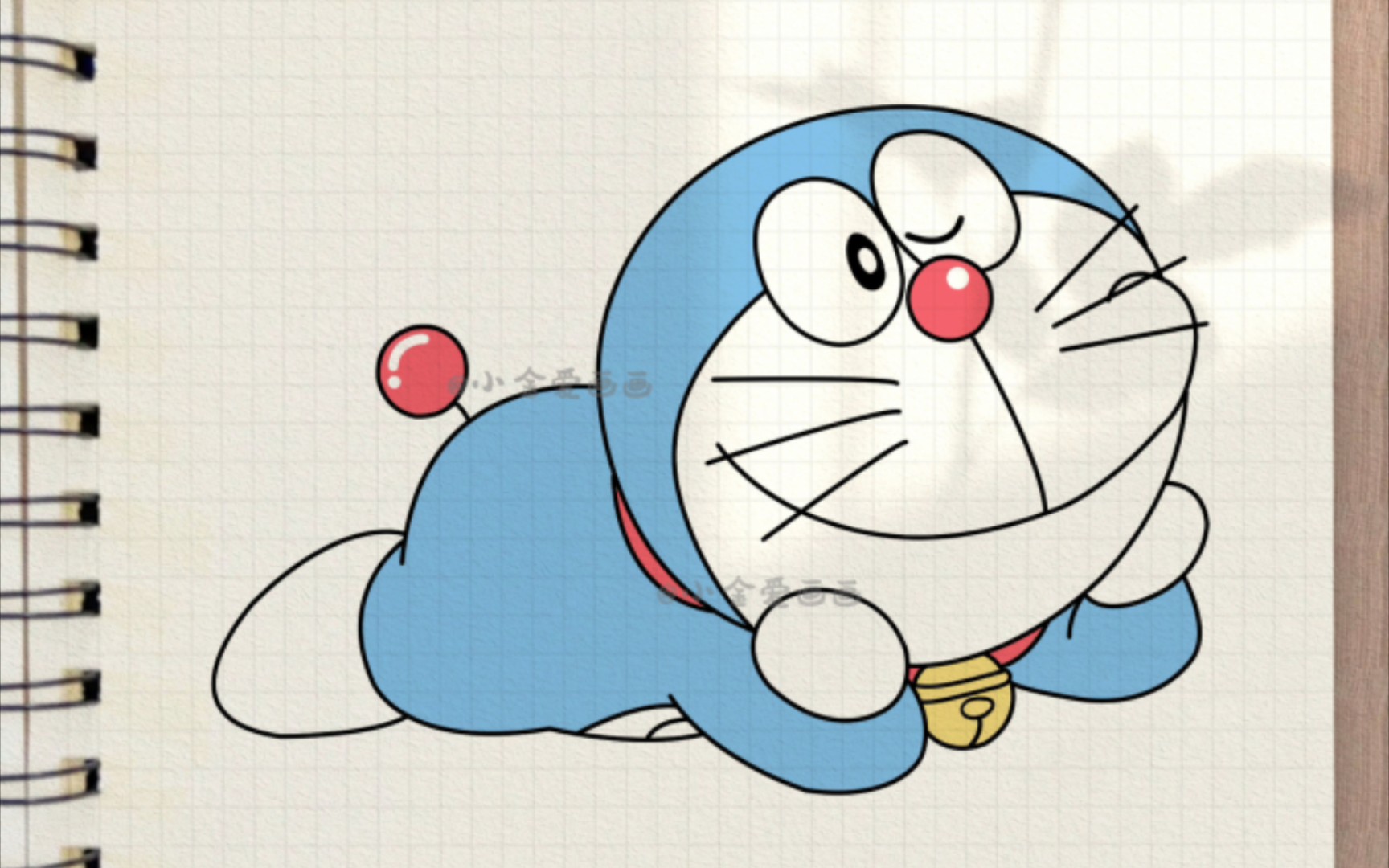哆啦a梦简笔画教程6