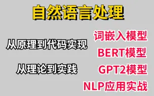 Download Video: 这个【自然语言处理】建议收藏慢慢看！从原理到代码复现，从理论到实战检验，我不允许你三天还拿不下自然语言处理，看了绝对收货满满-人工智能/NLP/自然语言处理