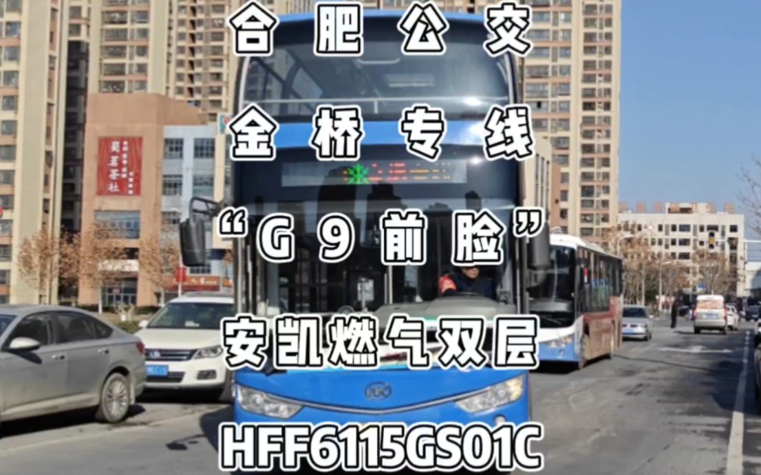 合肥公交,金桥专线安凯燃气双层hff6115gs01c