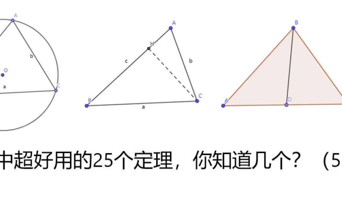 【正弦定理,余弦定理,张角定理(上)】贺翔录制哔哩哔哩bilibili