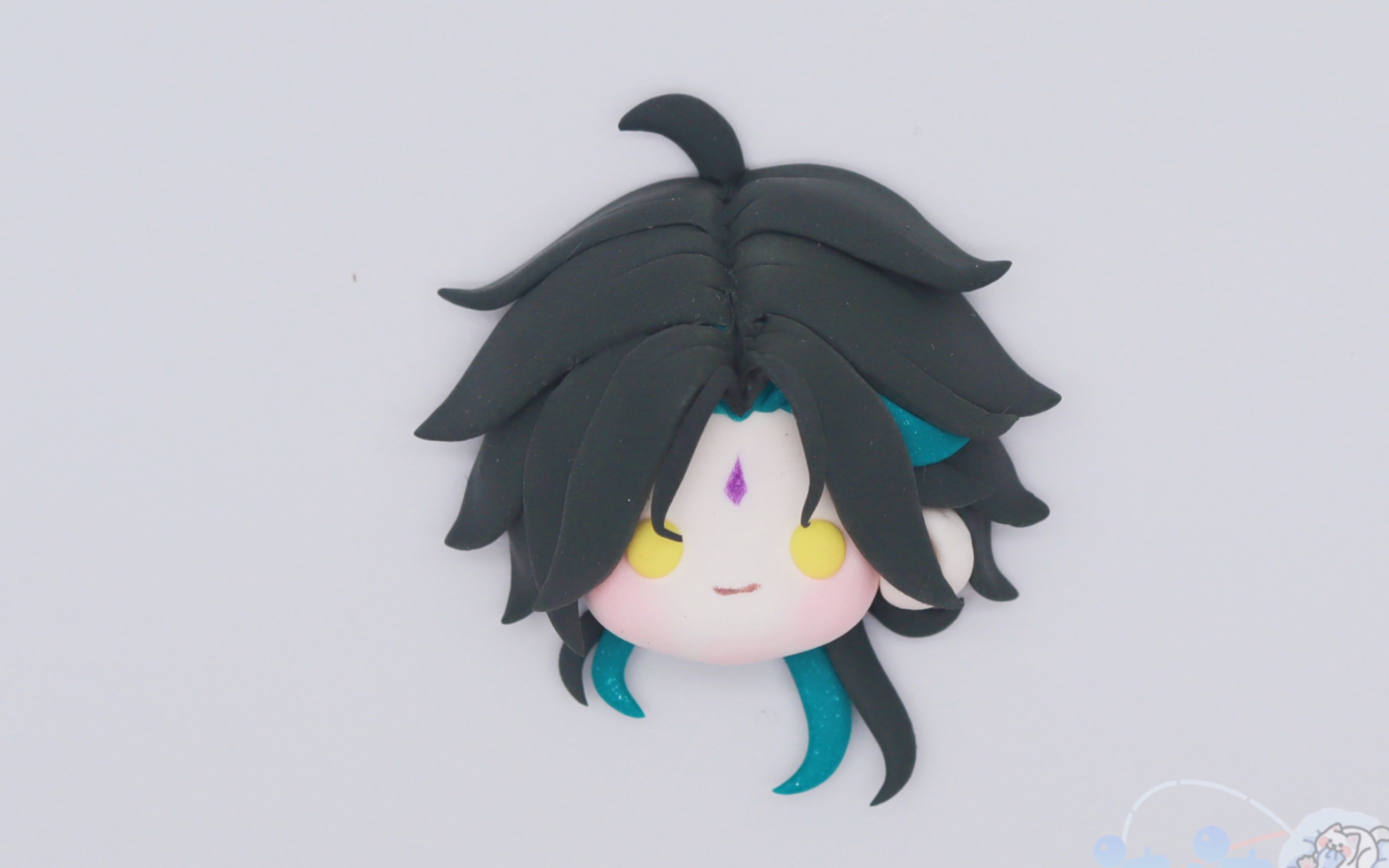 【沐沐】魈/原神/豆豆眼冰箱贴超轻粘土手办制作