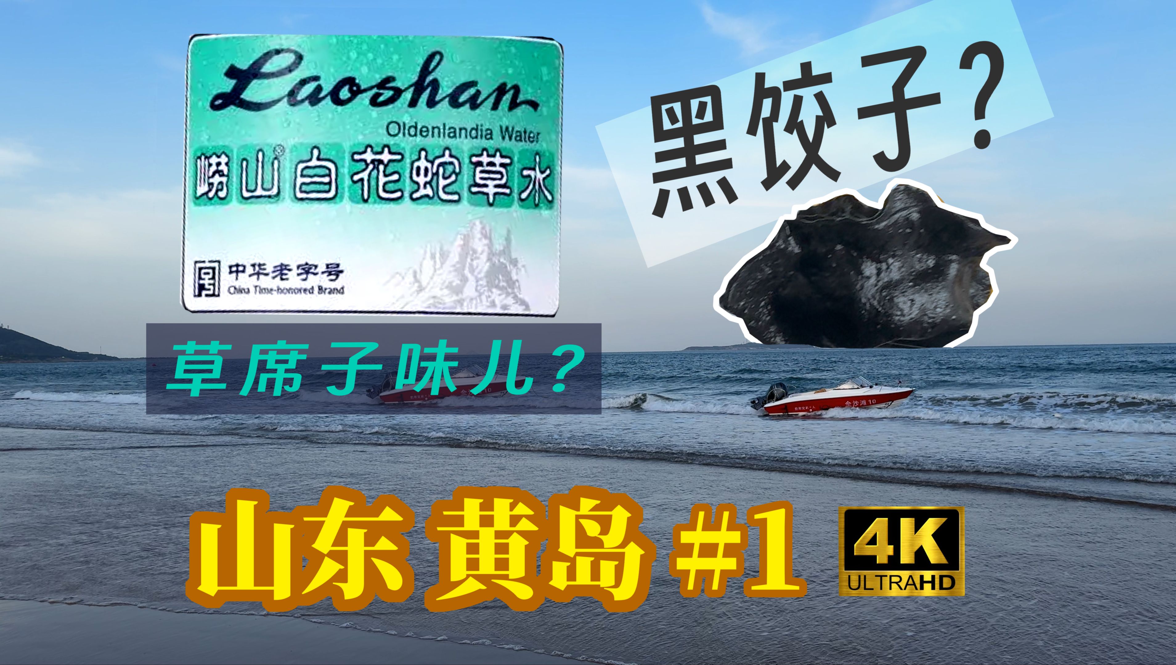 亚洲第一沙滩什么样?黄岛青岛傻傻分不清?特色美食 黑饺子?崂山白花蛇草水 草席子?【山东黄岛#1】哔哩哔哩bilibili