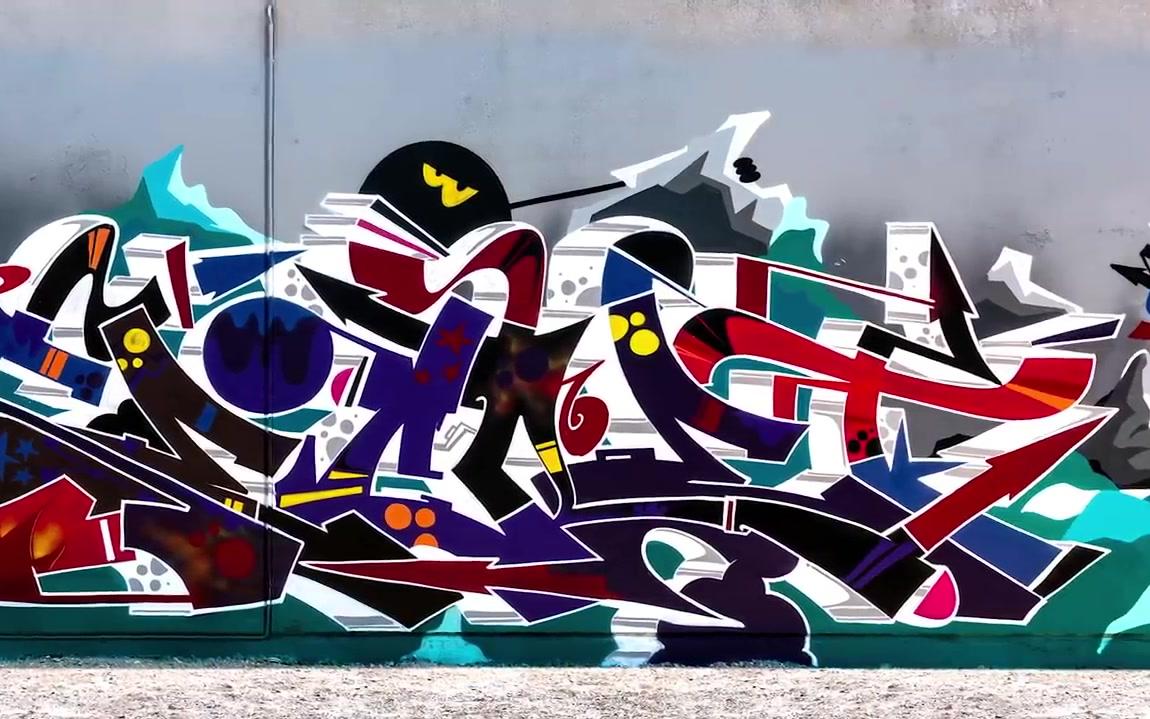 涂鸦spray daily graffiti tv: secret_哔哩哔哩 (゜-゜)つロ 干杯