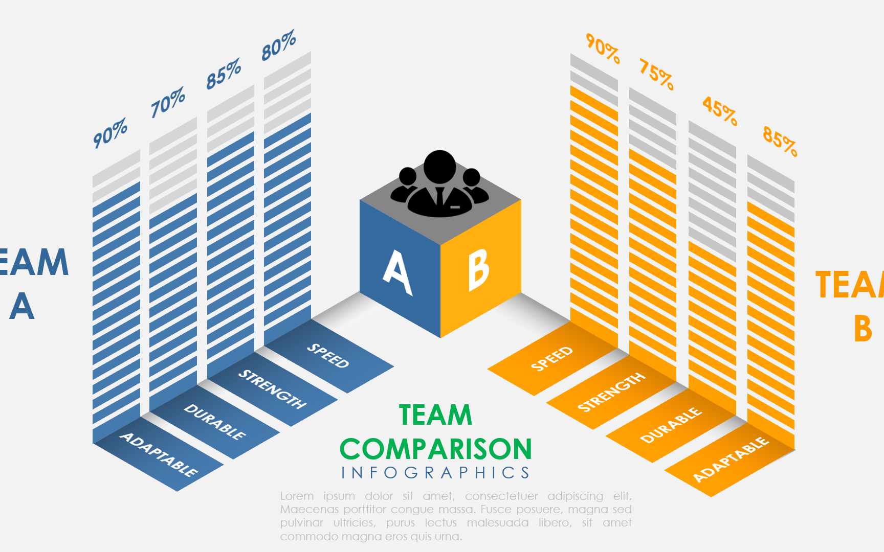 国外大神教你用ppt做创意的2.5d图表【中英字幕】