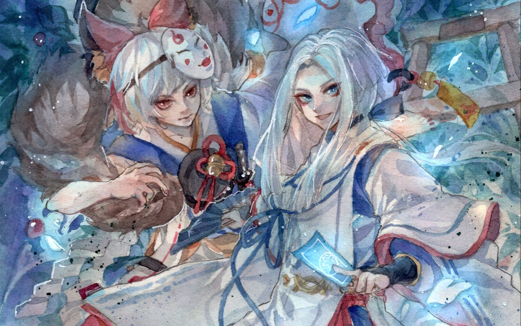 【阴阳师】小白和小晴明