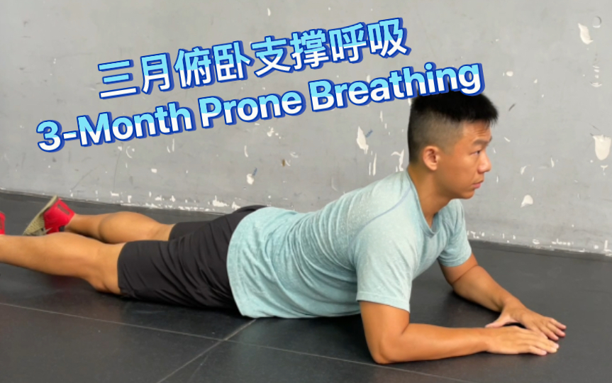 三月俯卧支撑呼吸 3Month Prone Breathing哔哩哔哩bilibili