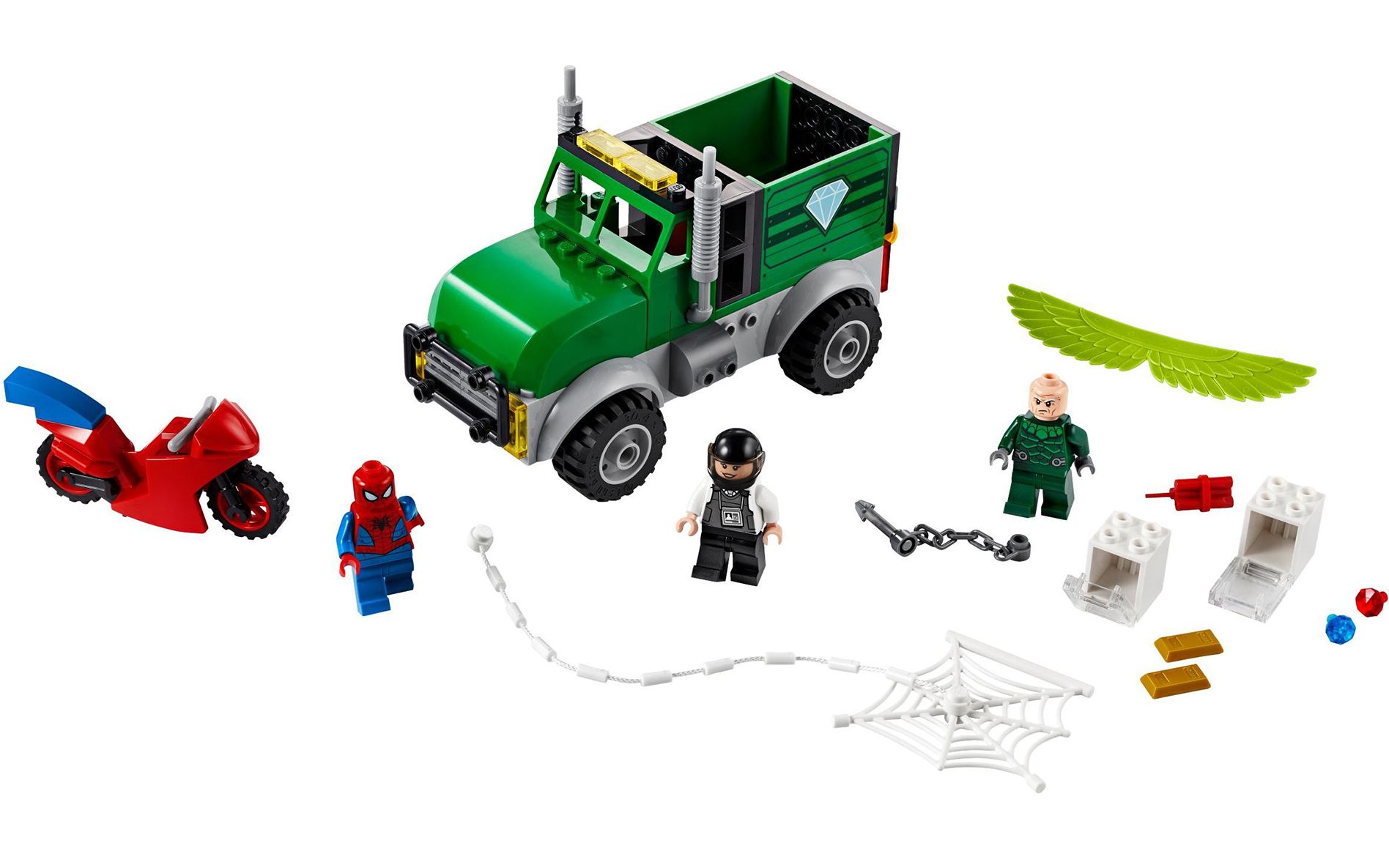 乐高 lego 76147 超级英雄 蜘蛛侠 秃鹫卡车劫案 2020新品评测