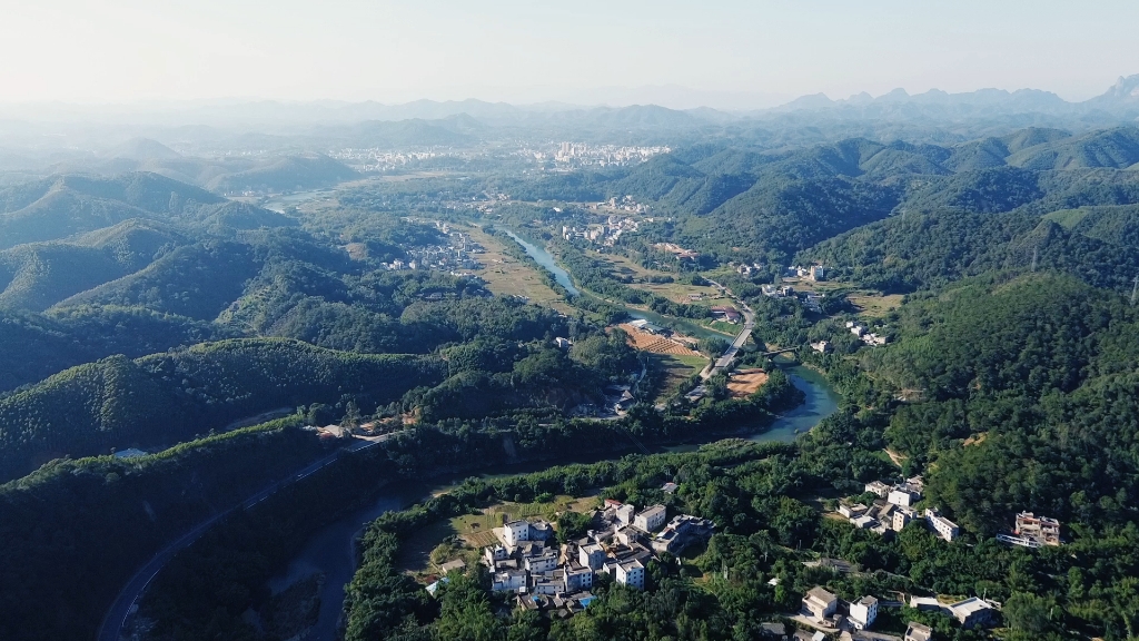 广西玉林市容县杨梅镇航拍