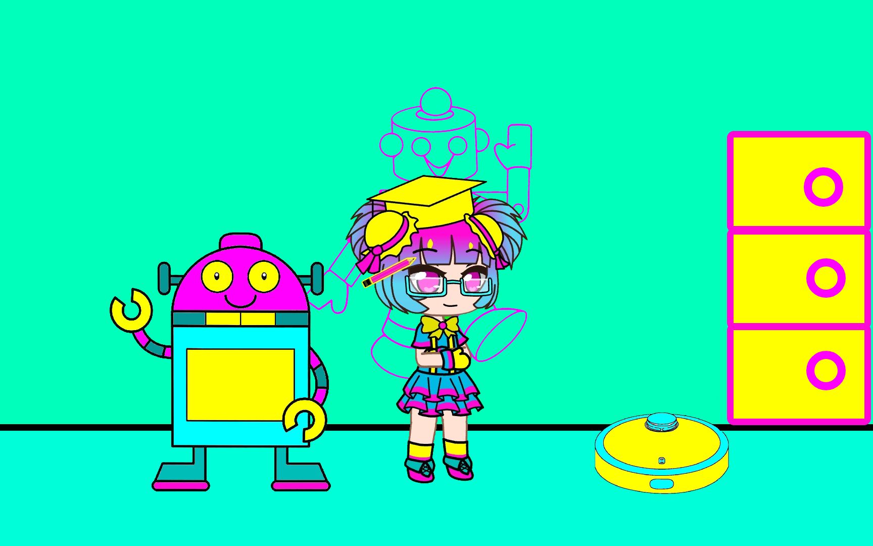 滚动的天空喜欢机器设备的小女孩科技发布五周年通关视频