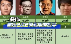 Download Video: 虎扑:国足球员评分，国足2比2被新加坡扳平