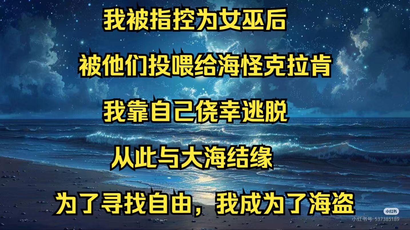 我被指控为女巫后,被他们投喂给海怪克拉肯,我靠自己侥幸逃脱,从此与大海结缘,为了寻找自由,我成为了海盗哔哩哔哩bilibili