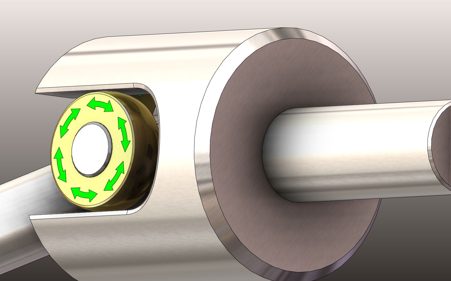 三叉轴万向节原理 3d动画讲解