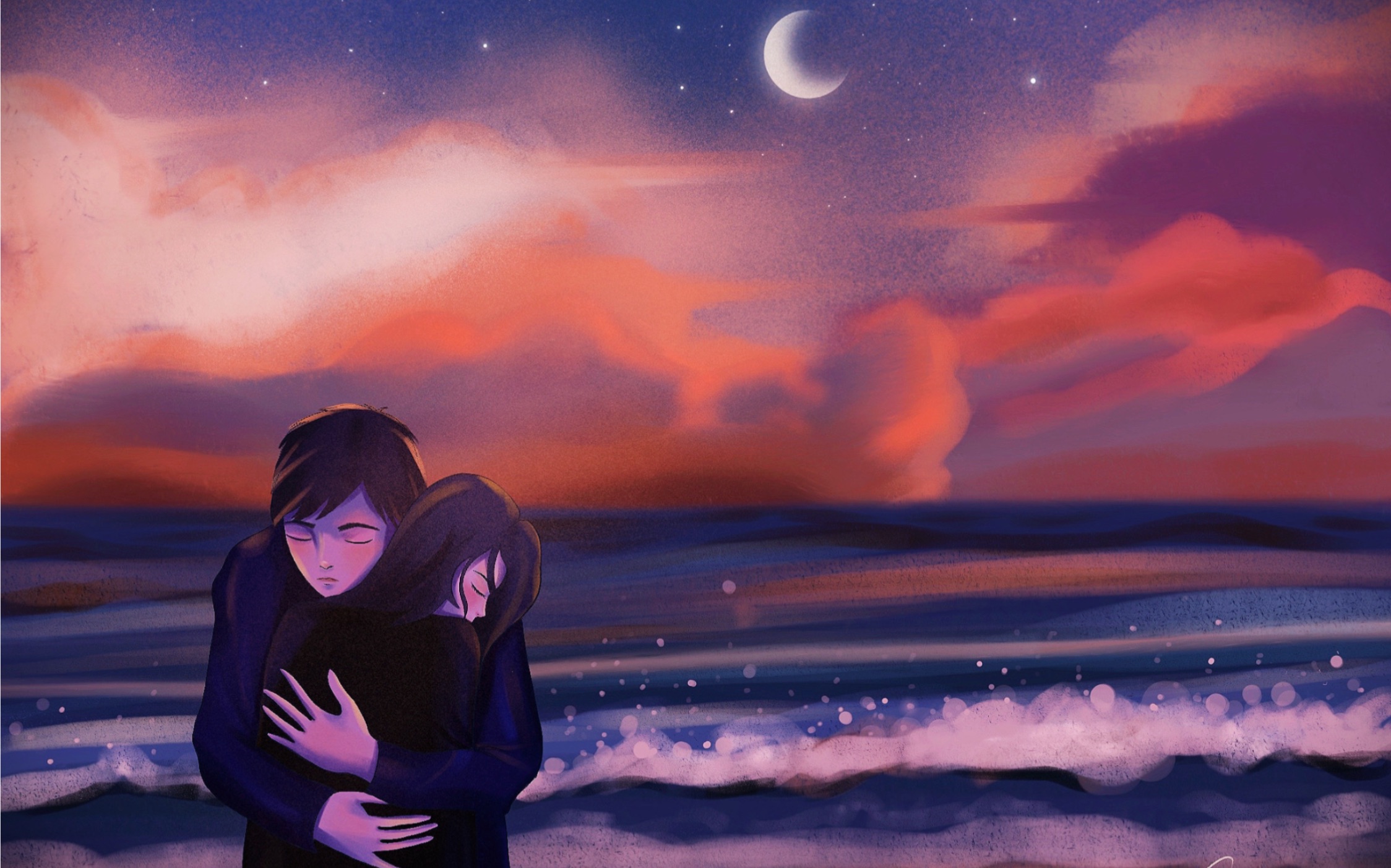 活动  【ipad画画】procreate电影感情侣画面