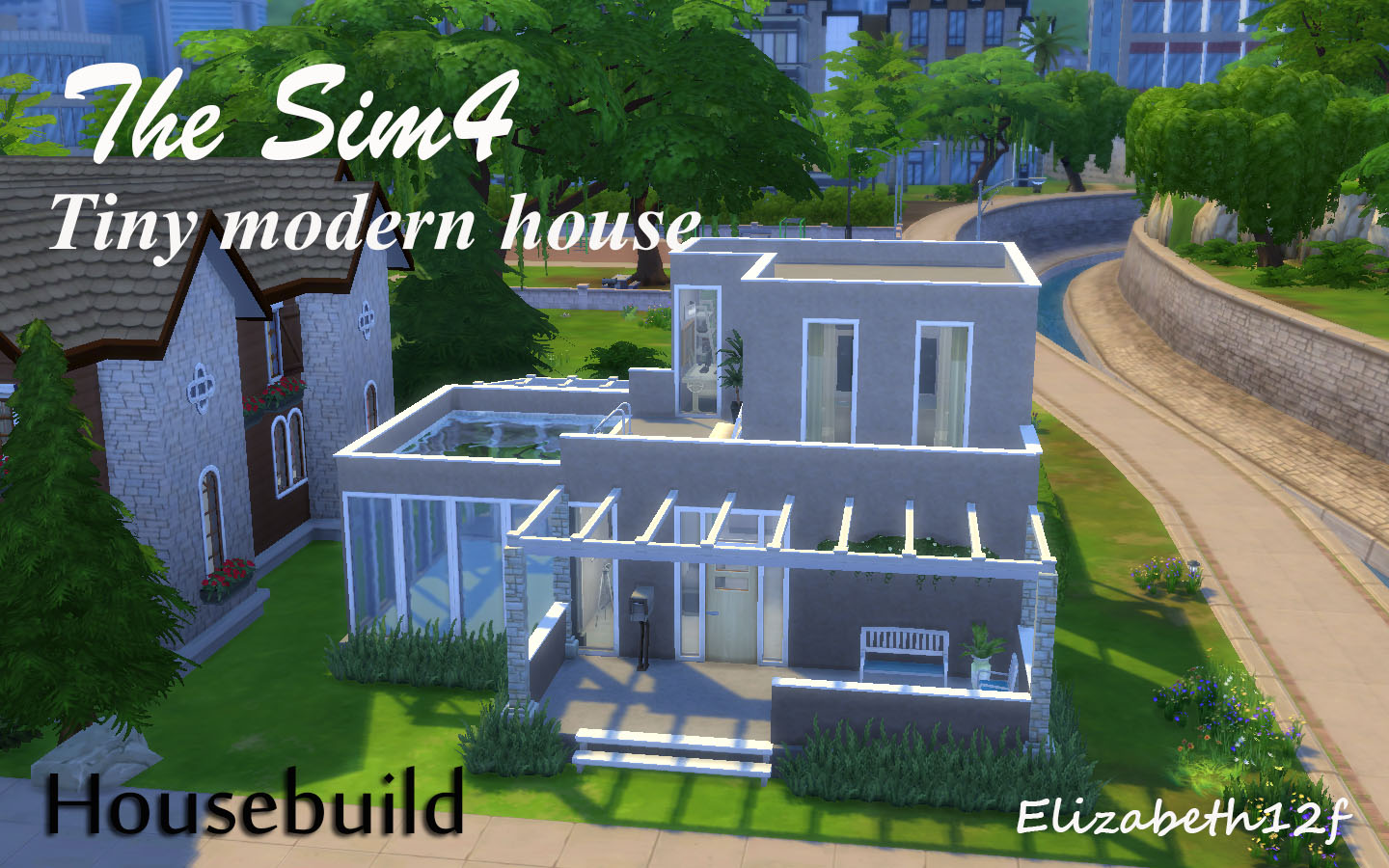 【模拟人生4】建筑|小型现代房展示_哔哩哔哩 (゜-゜)つロ 干杯