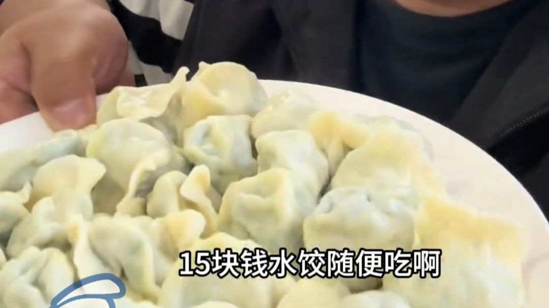 素馅水饺15元、肉馅20元不限量随便吃，河北一服务区因饺子价格实惠火出圈！