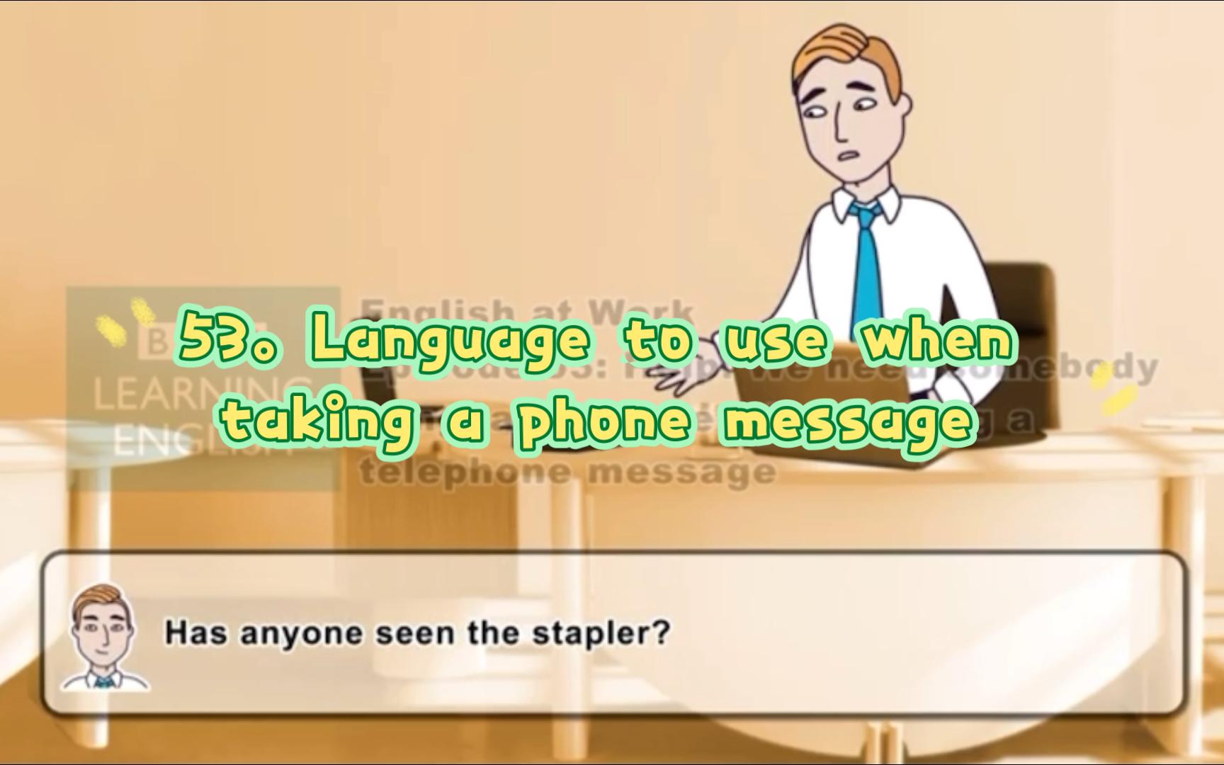 language to use when taking a phone message