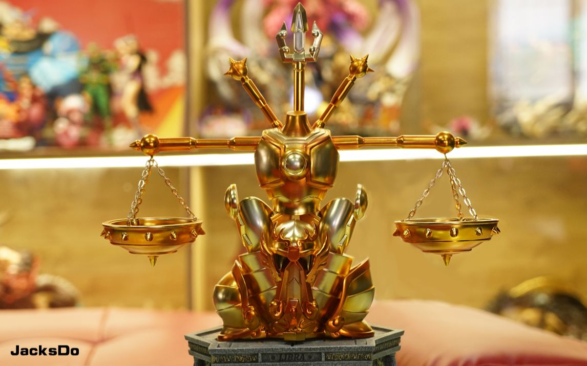 jacksdo 天秤座 黄金圣衣gk雕像 第三弹(电镀版/喷漆版)