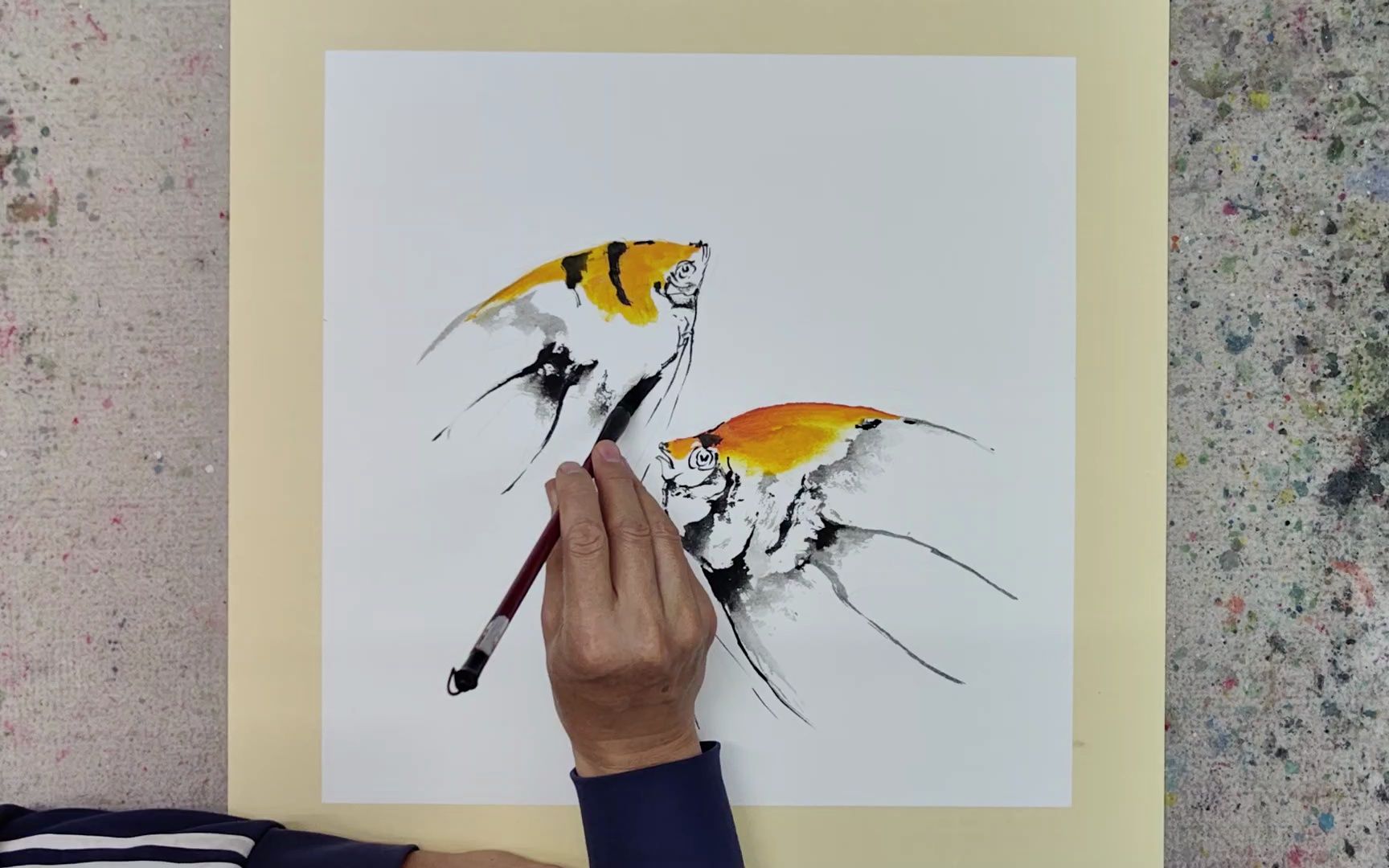 热带鱼国画小写意技法