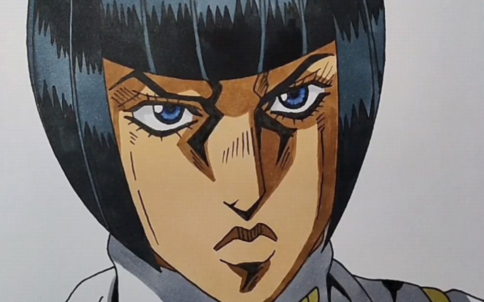 手绘jojo黄金之风 布加拉提