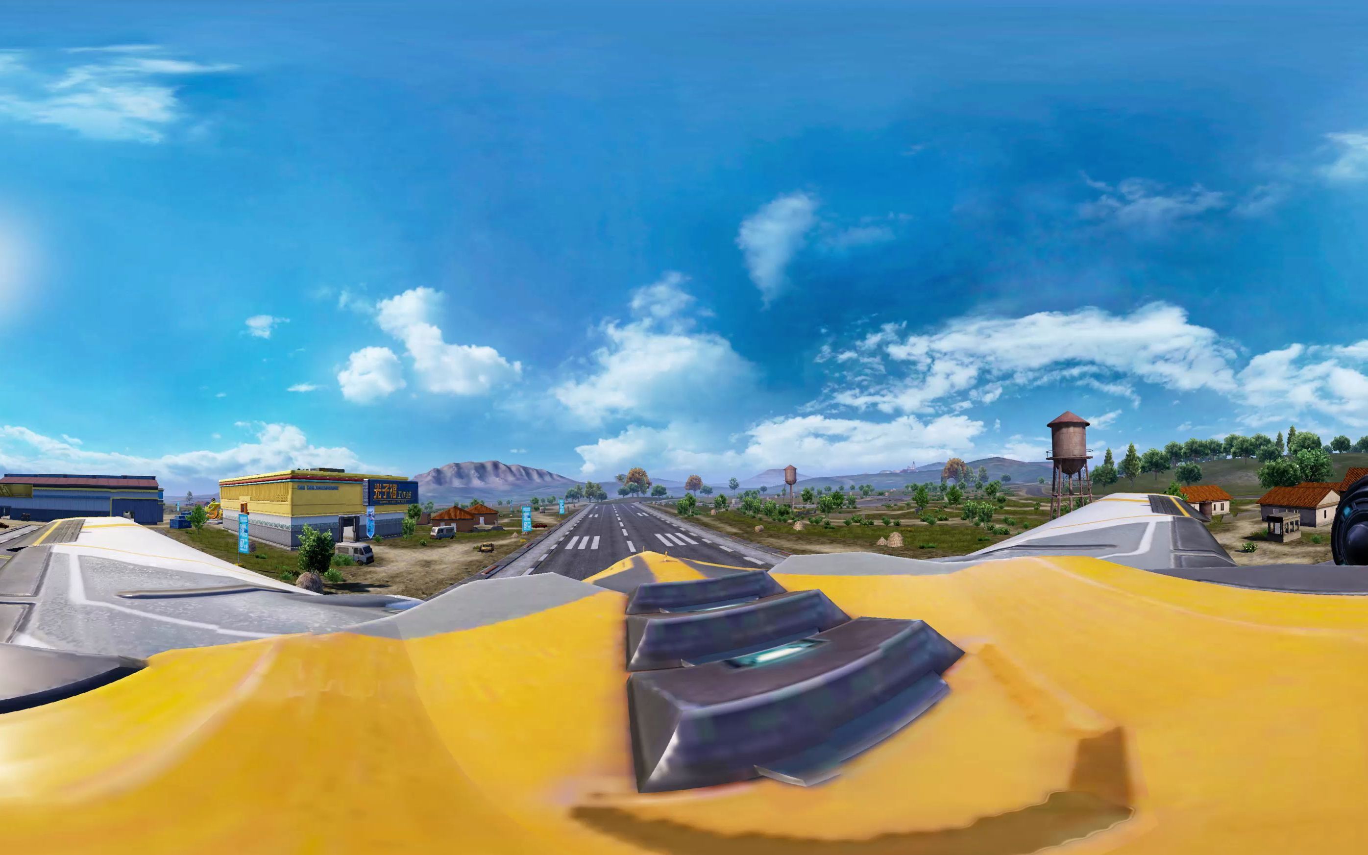 全景和平精英游戏内拍摄的全景风光二