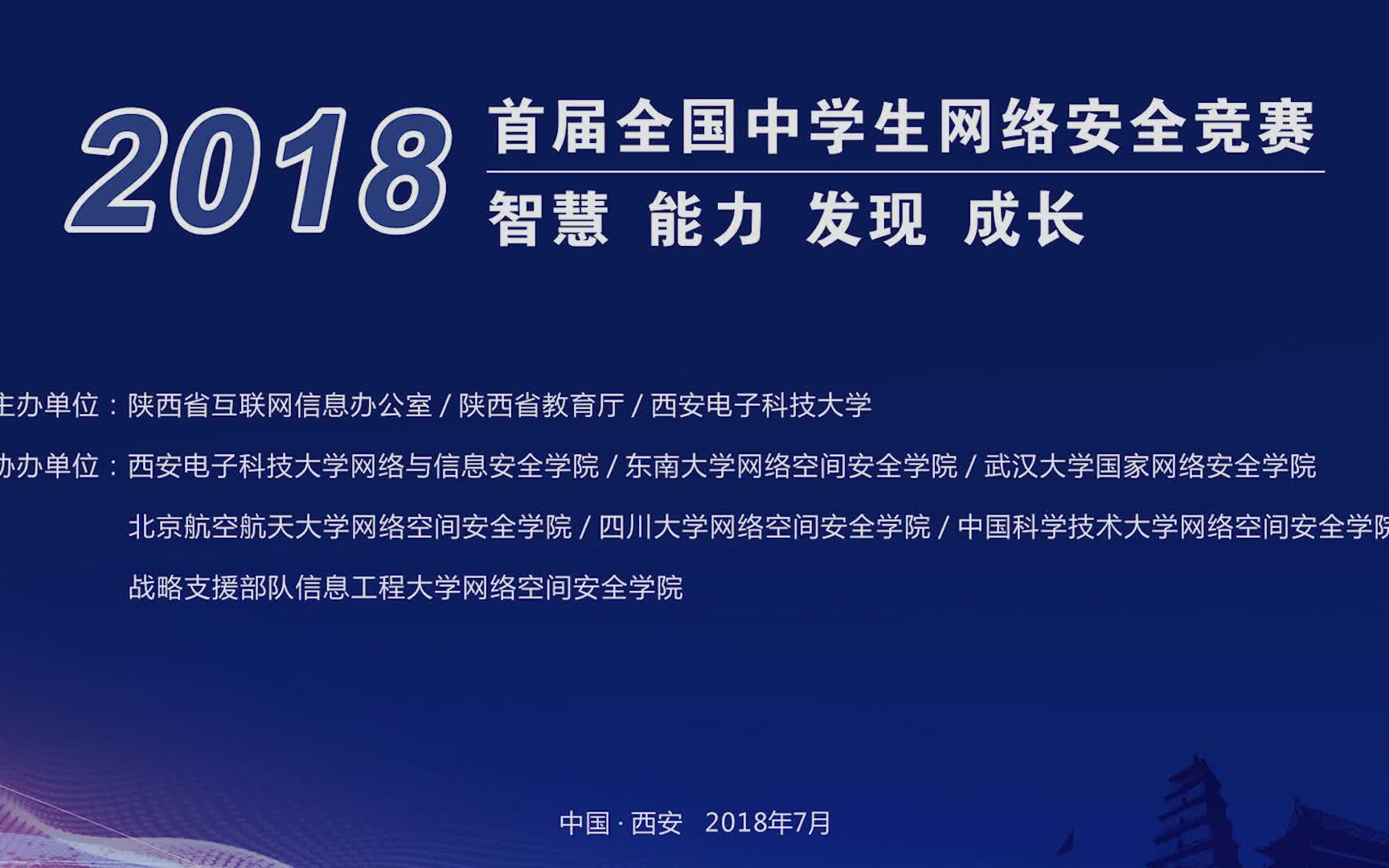 2018年首届全国中学生网络安全竞赛哔哩哔哩bilibili