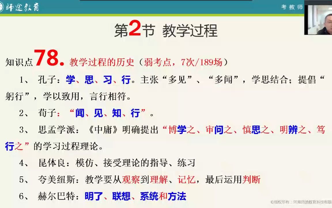 z078教学过程的历史《教育学》第七章哔哩哔哩bilibili