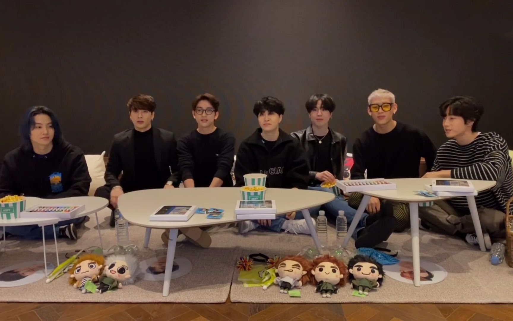 got7吃播帅气的团子们来啦回归前的团体直播200419got7dyelive