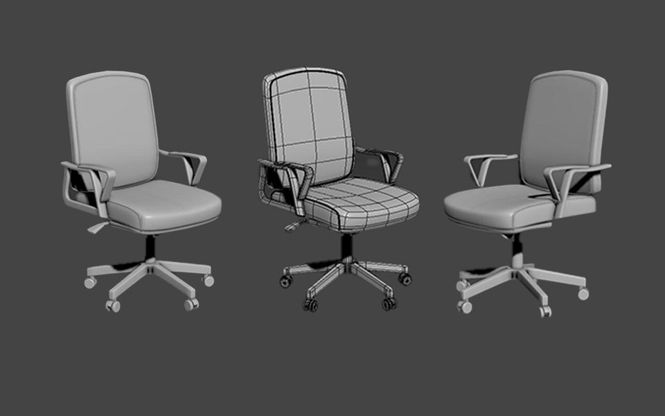 【3dmax道具建模】从零基础开始教你快速制作一个电竞椅子模型,电脑椅