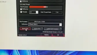 AMD CPUZ 2.01版本 R5 5500跑分 系统是win11