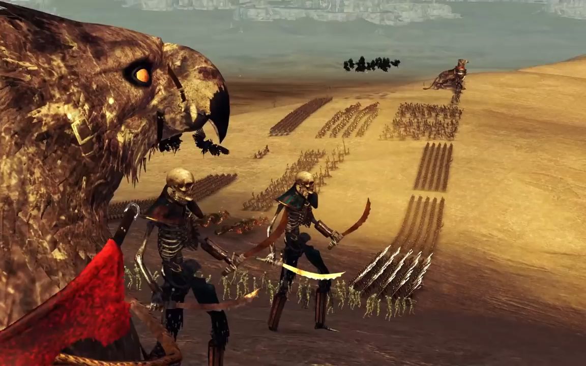 战锤2全面战争电影古墓王vs纳迦什军团