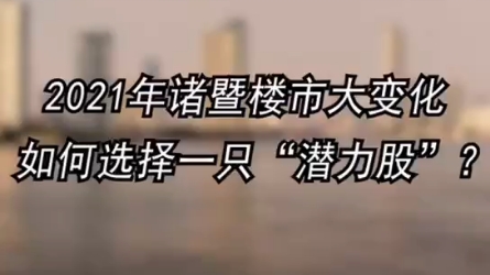 2021年诸暨楼市大变化,如何选择一只潜力股?哔哩哔哩bilibili