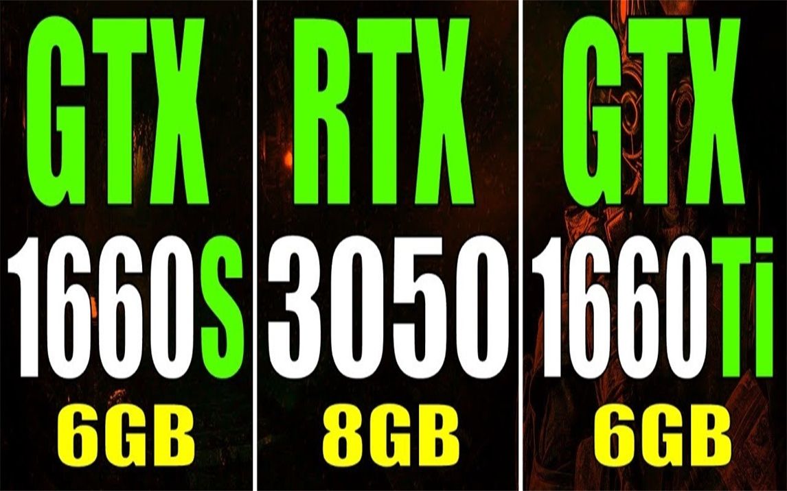 rtx30508gvsrtx20606gvsgtx1660ti1660s显卡对比1080p分辨率测试cpu为