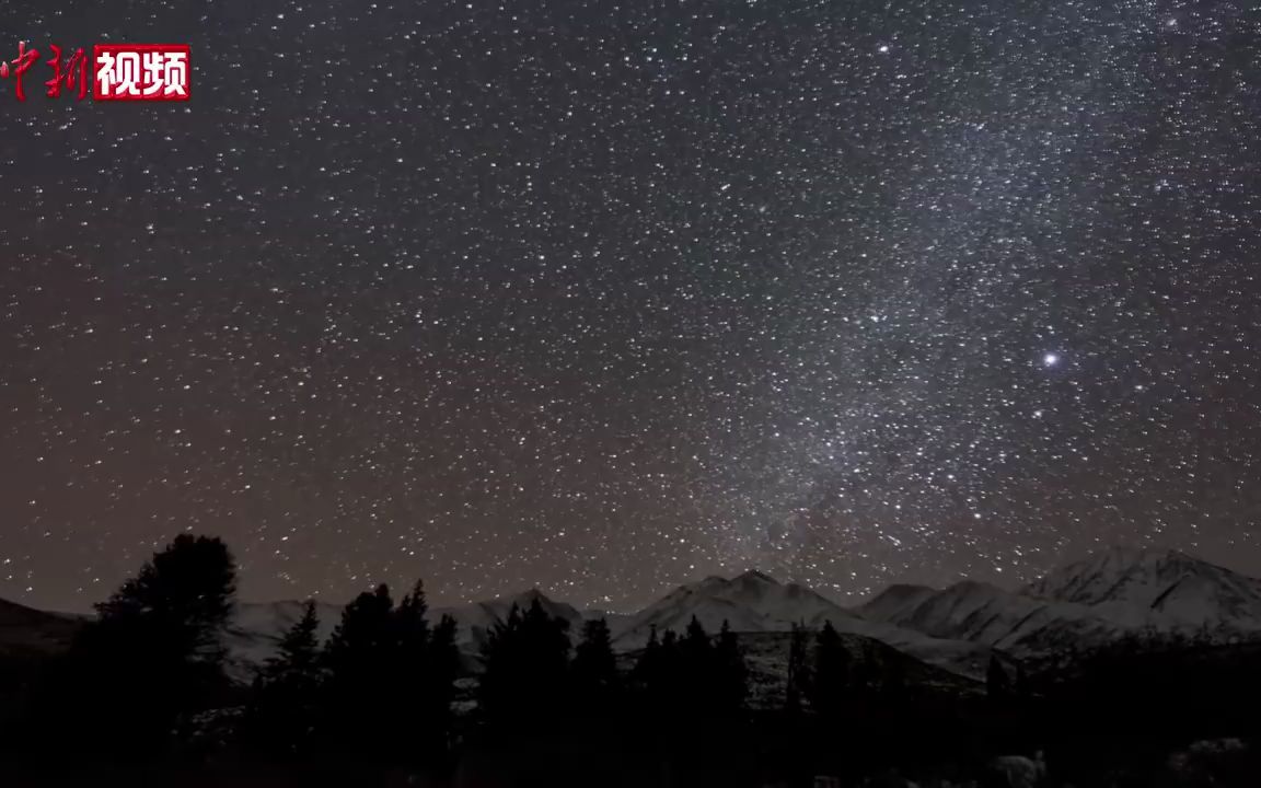 [图]实拍祁连山雪线之上的壮丽星河与晨曦