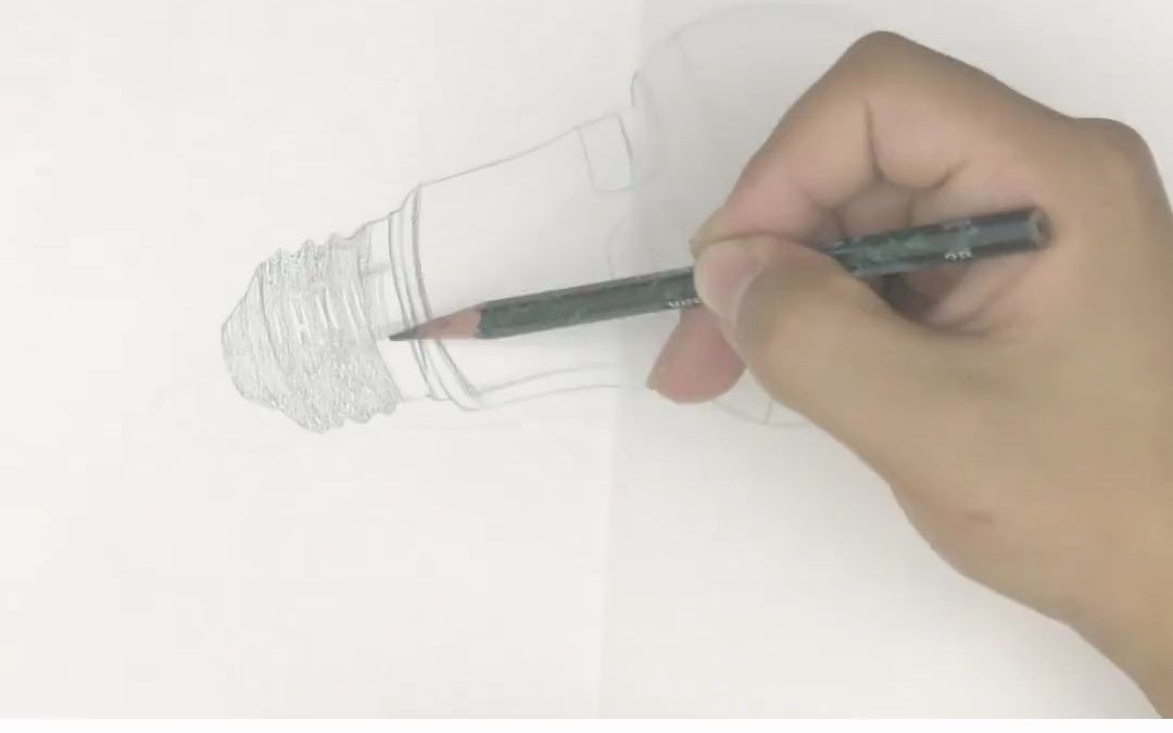 素描练习灯泡的画法速写画画美术画法步骤