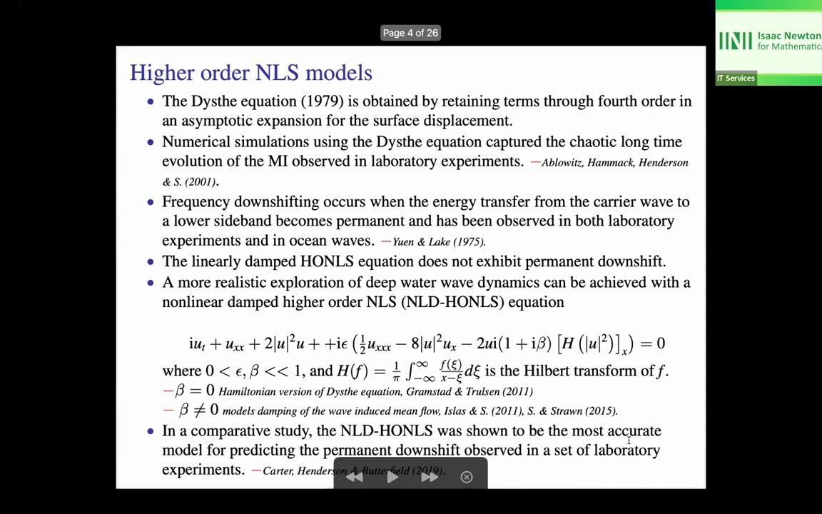 constance schober _ nonlinear damped spatially periodic