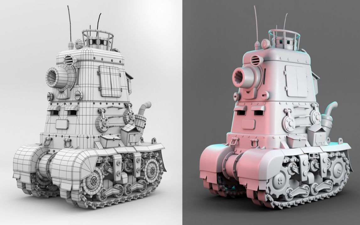 【3DMAX建模】超详细“坦克”建模box到完整的坦克模型制作过程讲解哔哩哔哩bilibili