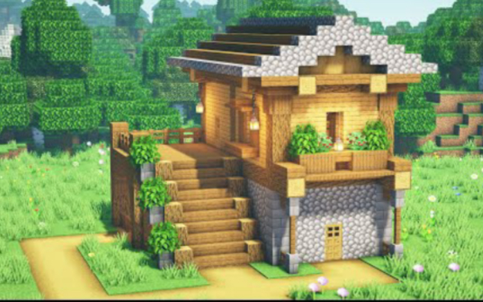 [图]Minecraft我的世界 | 木质两层小屋