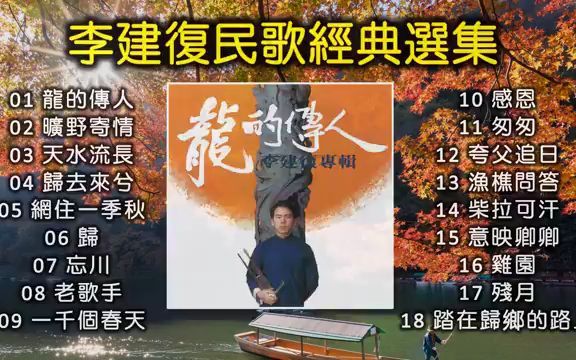 [图]【民歌精選7】李建復民歌經典選集：龍的傳人；曠野寄情；天水流長；歸去來兮；網住一季秋；歸；忘川；老歌手；一千個春天；感恩；匆匆；夸父追日；漁樵問答；柴拉可汗；意