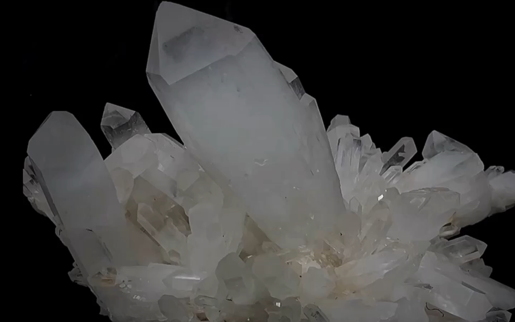 极品天然白水晶簇原矿摆件犹如森林中生机勃勃破土而出的春笋这款白