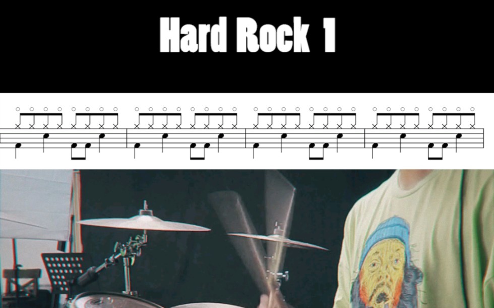 【架子鼓】51种风格节奏第三集hard rock哔哩哔哩bilibili