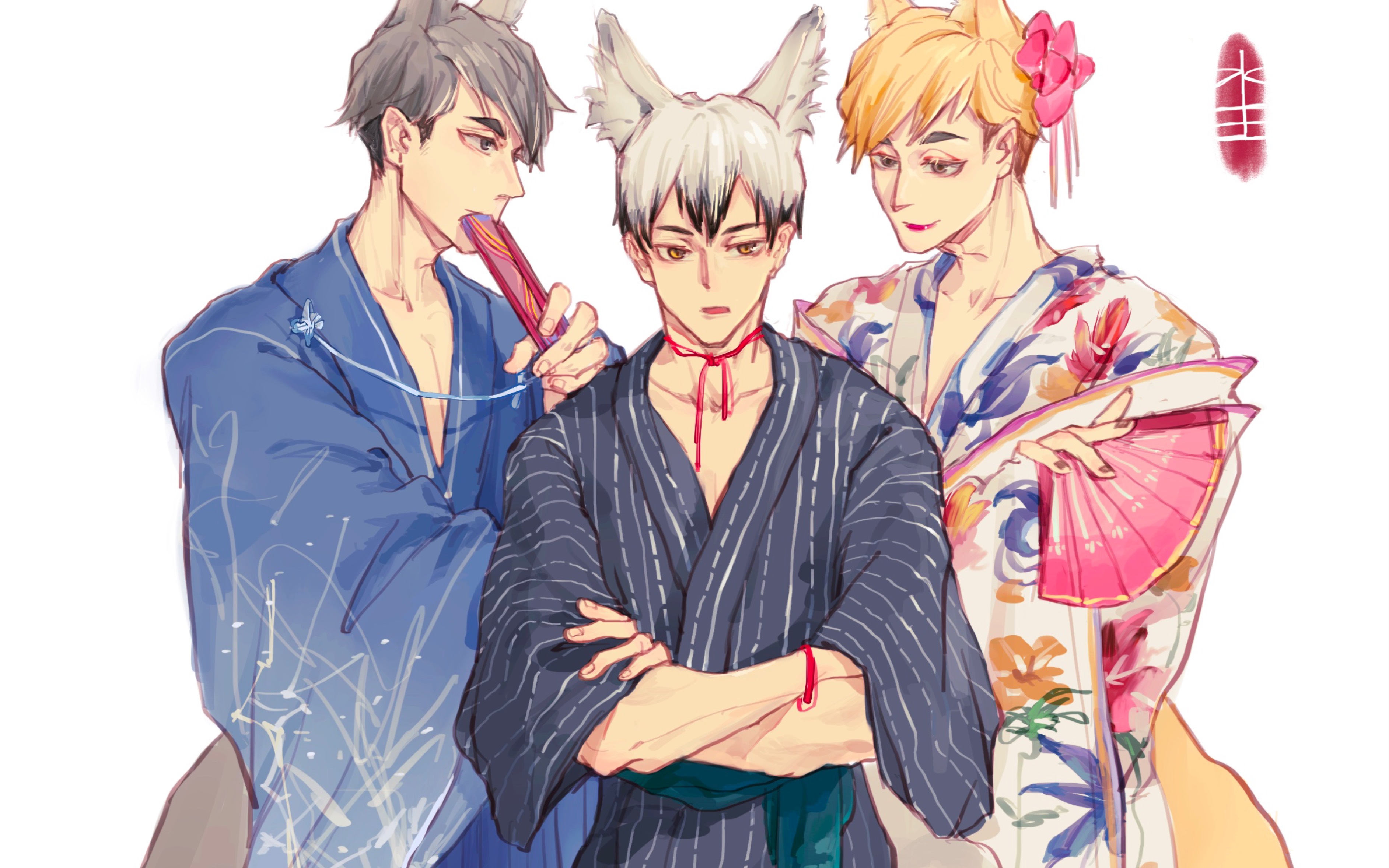 【绘画过程】稻荷崎的狐狸,速来领