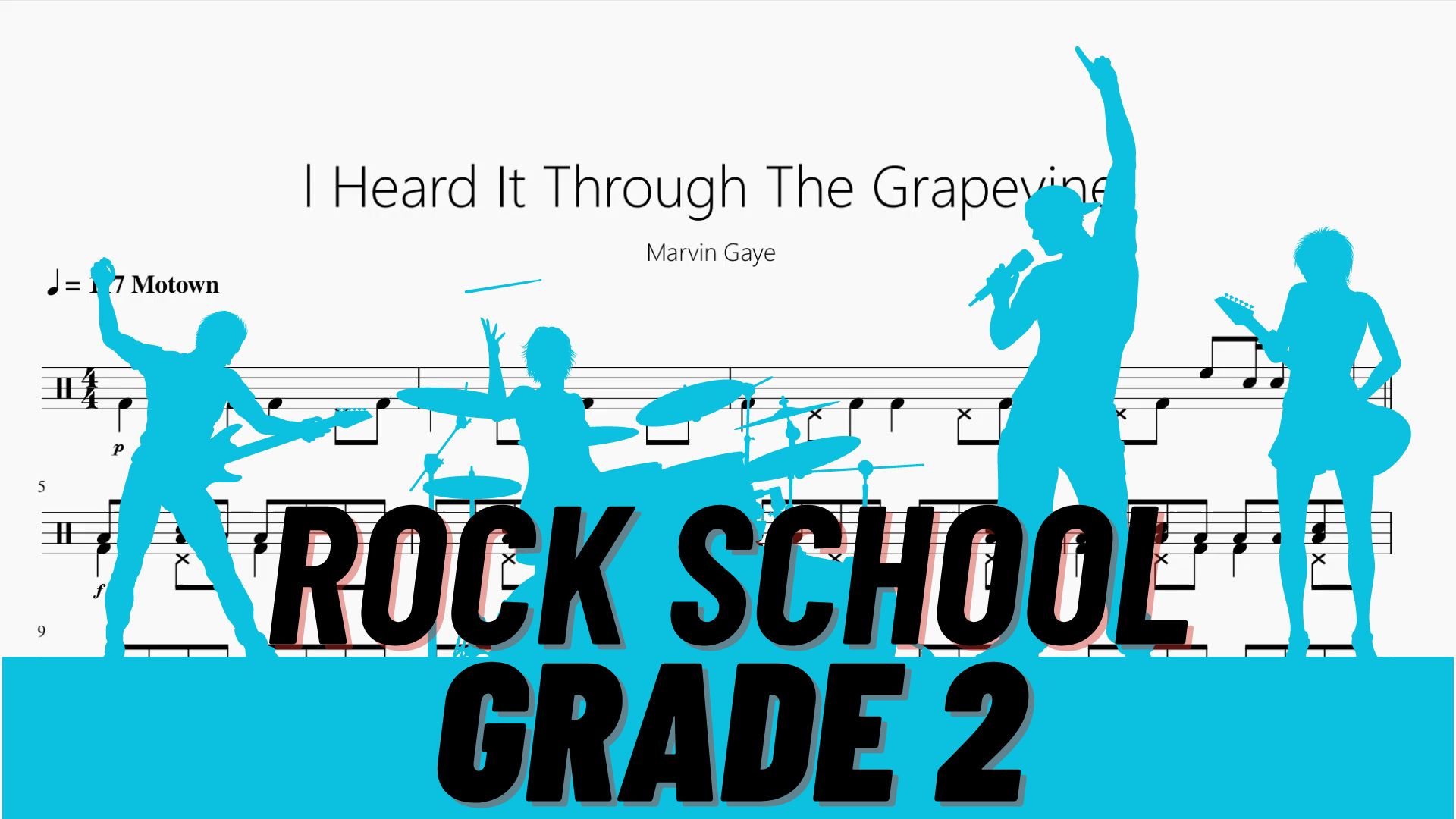 [图]l Heard It Through The Grapevine【Rock school Lv2】动态鼓谱