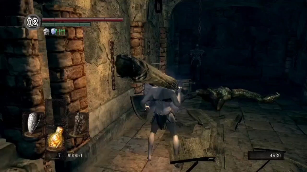 【子蓦】黑暗之魂1塞恩古城滚石机关的利用及陷阱机关的触发