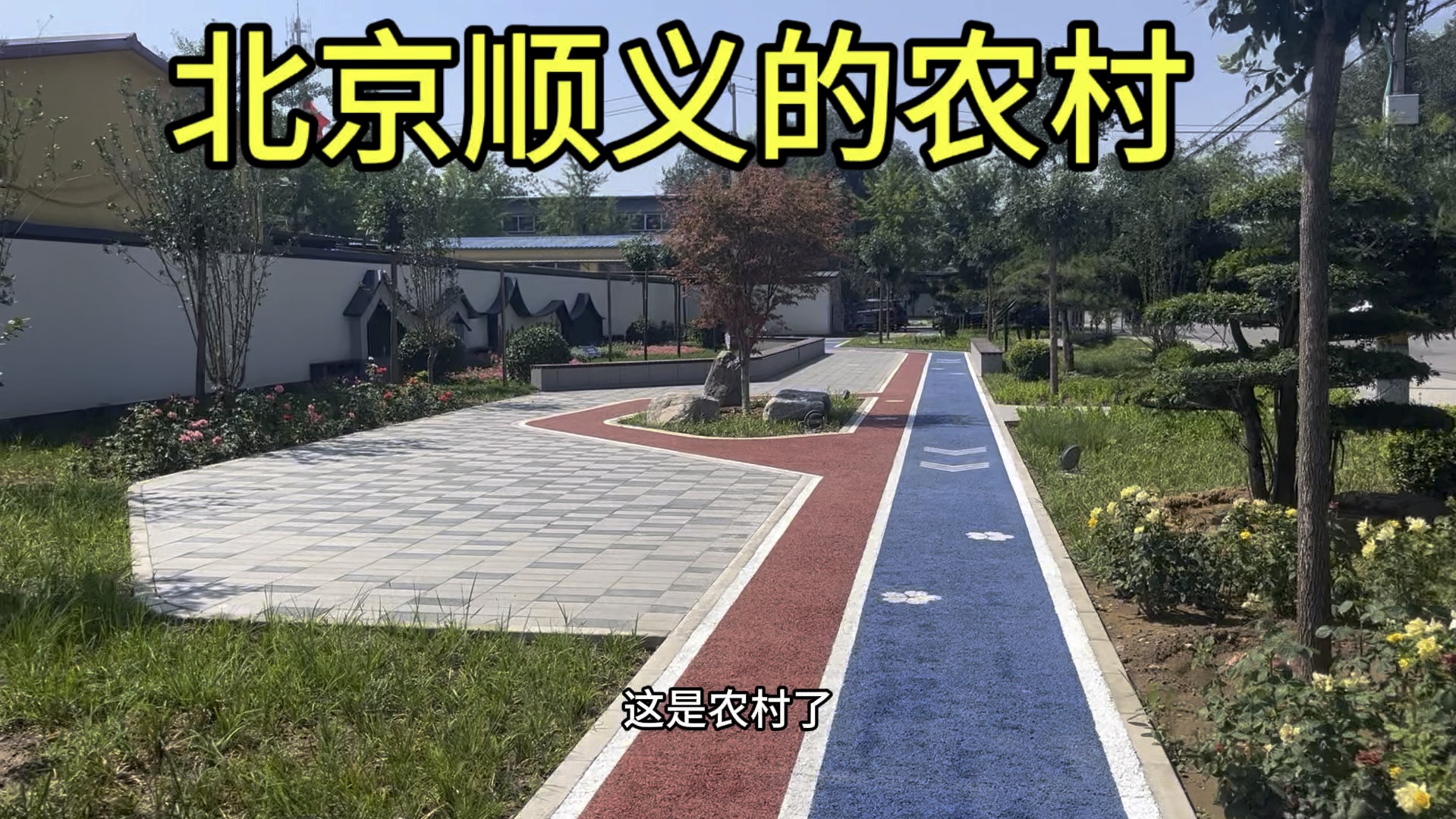 北京顺义的农村,建设也挺好的.
