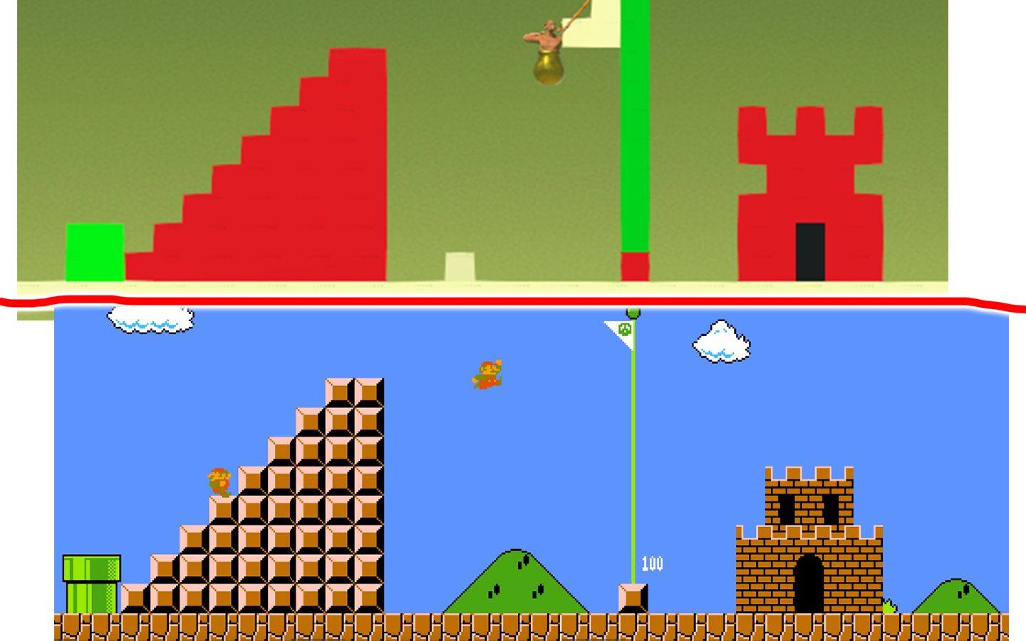 用掘地求升还原超级马里奥,竟然更容易?|fm2