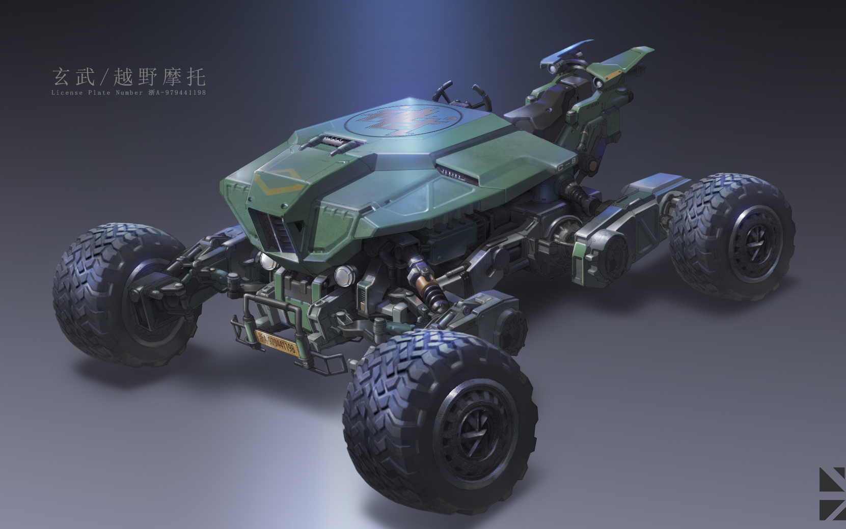 老银越野摩托原画载具教程