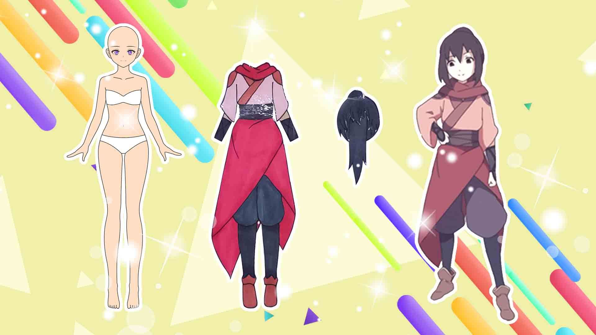 手工纸娃娃玩具:纸娃娃装扮,《风灵玉秀》风铃儿装扮