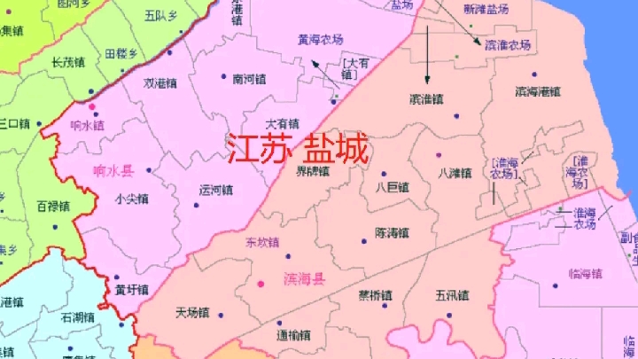 江苏省滨海县地图